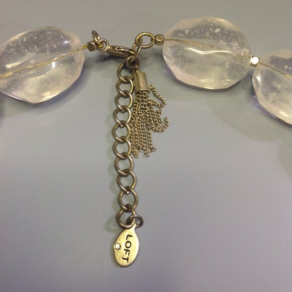 Loft (Ann Taylor) Necklace Chunky Bead Rock Candy Pastel Multicolor - Picture 9 of 15